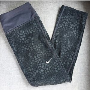 Nike Dri Fit Running Crop Workout Print Leggings